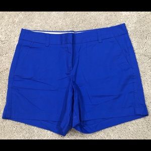 Royal Blue J Crew 4” Shorts